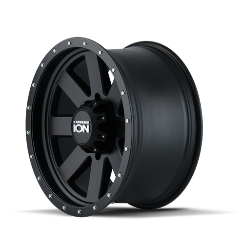 ION Type 134 18x10 / 5x139.7 BP / -19mm Offset / 108mm Hub Matte Gunmetal/Black Beadlock Wheel