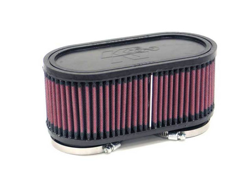 K&N Filter Universal Filter 2 3/8 inch Dual Flange 107mm C-C 3 inch Height