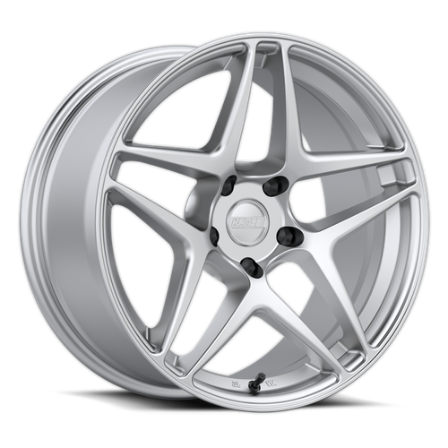 Kansei K15H Astro 19x8.5in / 5x112 BP / 35mm Offset / 66.6mm Bore - Hyper Silver Wheel