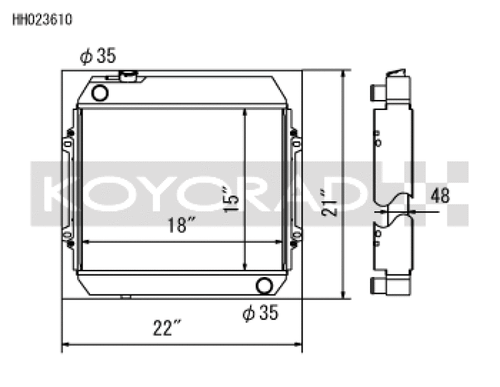 Koyo 68-72 Nissan Skyline L20 I6 MT (KGC10) Radiator (SK-C13 Required)