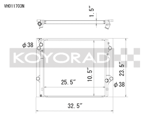 Koyo 03-09 Toyota 4Runner/Lexus GX470 4.7l Aluminum Radiator - Off-Road Use Only