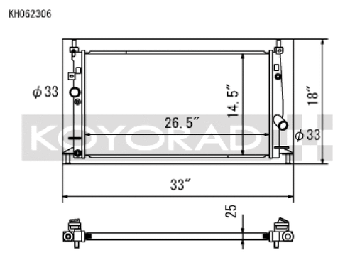 Koyo 10-14 Mazda Mazda3/Mazdaspeed3 2.3L/2.5L I4 Radiator