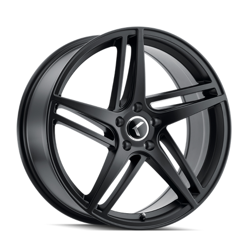 Kraze KR195 Milano 20x8.5 / 5x112 BP / 38mm Offset / 66.56mm Hub Satin Black Wheel