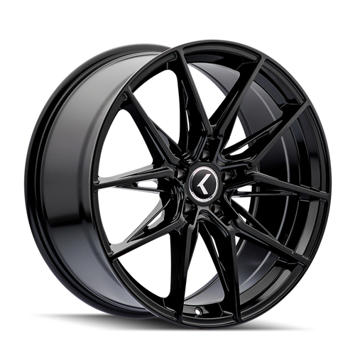 Kraze KR196 Evolve 18x8.5 / 5x112 BP / 40mm Offset / 66.56mm Hub Gloss Black Wheel