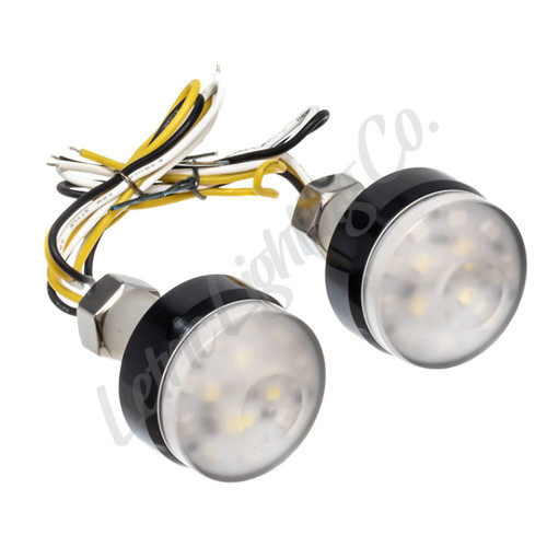 Letric Lighting Surface Indicators Lights Black White/Amber