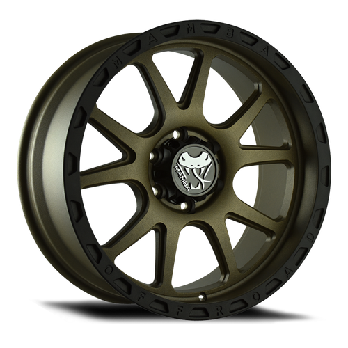 Mamba M27 17x9 6x139.7 ET12 Matte Bronze / Black Lip