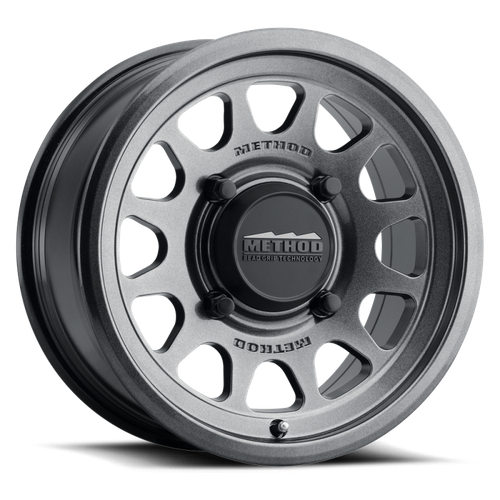Method MR414 Bead Grip 15x7 / 5+2/38mm Offset / 5x4.5 / 76mm CB Graphite Wheel