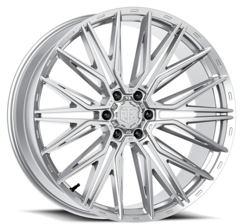 MTX Gangstar Silver Machined 24x10in / 6x135 BP / -18mm Offset / 87.1mm Bore