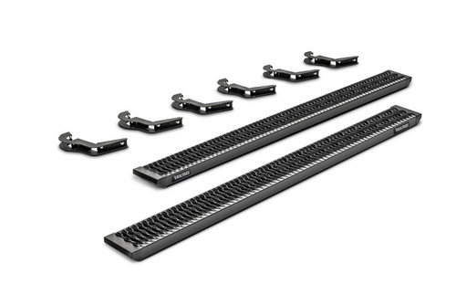 N-Fab Growler Fleet 15-19 Ford F-150 / 17-19 F-250/F-350 Crew Cab - Cab Length - Tex. Black