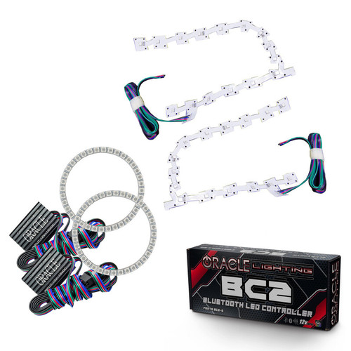 Oracle 11-19 Chrysler 300C DRL Upgrade w/ Halo Kit - ColorSHIFT w/ BC1 Controller