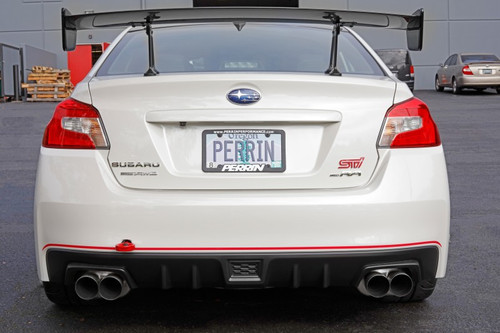 PERRIN 15-21 Subaru WRX/STI / 24-26 Crosstrek / 25-26 Forester Tow Hook Kit (Rear) - Red
