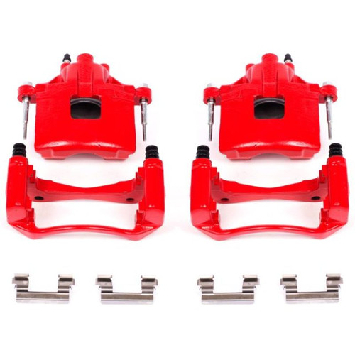 Power Stop 00-05 Buick LeSabre Front Red Calipers w/Brackets - Pair