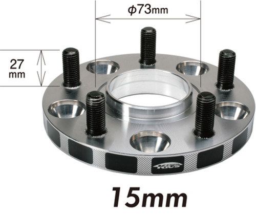 Project Kics 12X1.25 HUB56MM 5x114.3 Wide Tread Spacers - 15MM