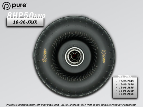 Pure Drivetrain 8HP50 High Performance Billet Race Torque Converter - 26/50 Stator - AWD