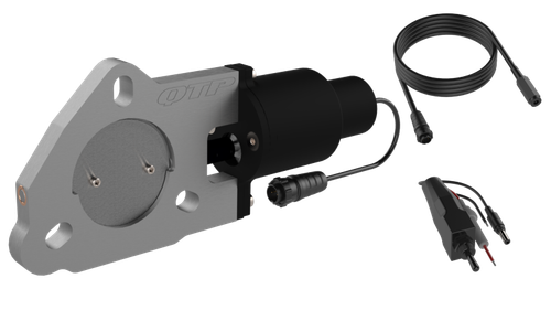 QTP 2.25in Bolt-On QTEC Electric Cutout Valve - Single