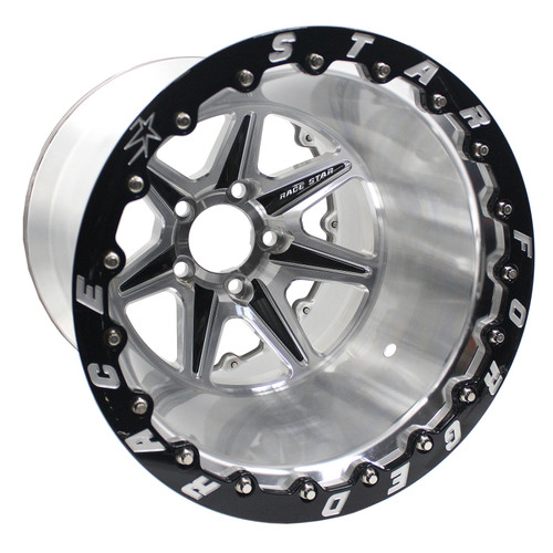 Race Star 72 ValStar 15x12 / 5x4.50BC / 5.5BS / 3.072in CB / Machined w/Black Accents Wheel