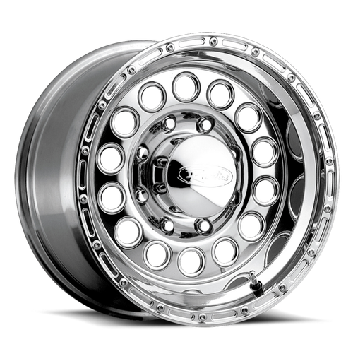 Raceline 887 Rock Crusher 16x8in / 8x165.1 BP / -20mm Offset / 130.81mm Bore - Polished Wheel