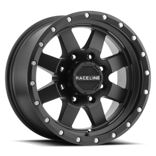Raceline 935B Defender 16x6.5in / 5x130 BP / 45mm Offset / 84.1mm Bore - Satin Black Wheel