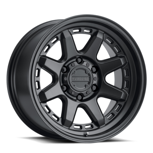 Raceline 947B Scout 16x8in / 8x170 BP / -6mm Offset / 125.2mm Bore - Satin Black Wheel