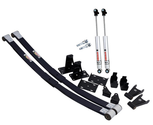 Ridetech 73-87 Chevrolet C10 Composite Leaf Springs w/ RQ-S Shocks - 6in Drop - Rear