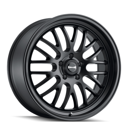 Ridler 607 22x10.5 / 5x115 BP / 25mm Offset / 72.62mm Hub Matte Black Wheel