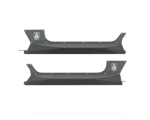Road Armor 2018+ Jeep Wrangler JL 2-Door Stealth Rocker Guards - Tex Blk