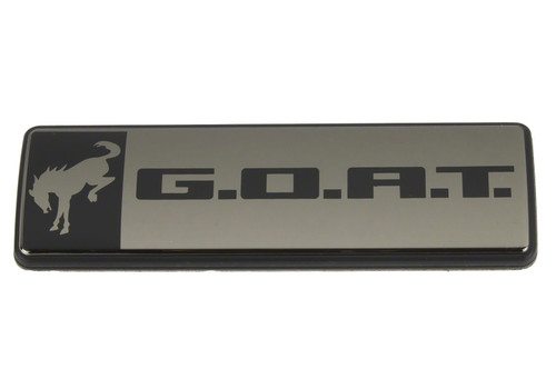 Bronco/Bronco Sport G.O.A.T. Badge-Black/Black (M-1447-GOATBLK)