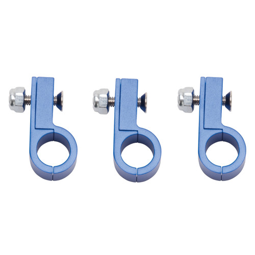 Russell Line Clamp For - 8 Tubing Blue Anodize (3 Pack)