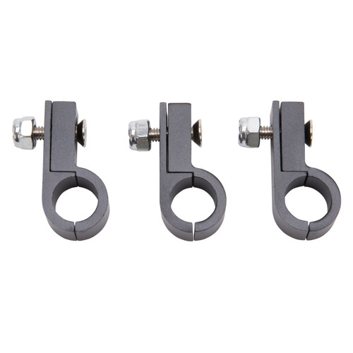 Russell Line Clamp For -6 Tubing Black Anodize (4 Pack)