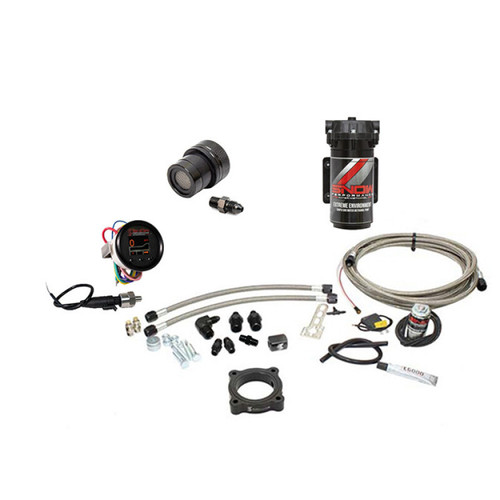 Snow Performance 15-17 Mustang EcB Stg 2 Bst Cooler Water Injection Kit (SS Brded Line/4AN) w/o Tank