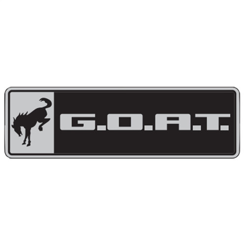 Bronco/Bronco Sport G.O.A.T. Badge-Black/Chrome (M-1447-GOAT)