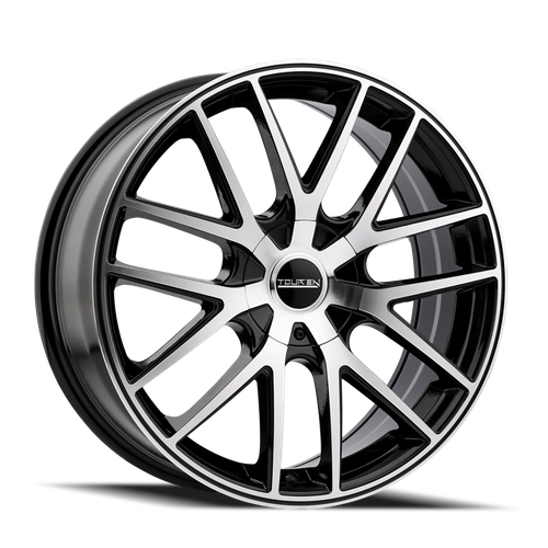 Touren 3260 TR60 17x7.5 / 5x110/115 BP / 42mm Offset / 72.62mm Hub Gloss Black Machined Wheel