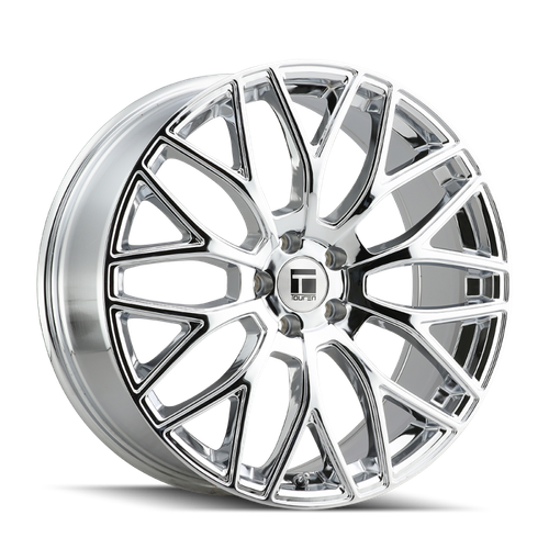 Touren 3276 TR76 18x8 / 5x112 BP / 35mm Offset / 66.56mm Hub Chrome Wheel