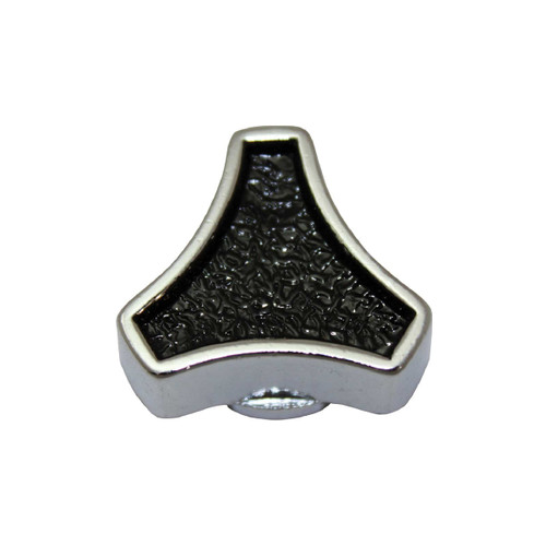 1/4"-20 Black & Chrome Small Spinner Air Cleaner Nut