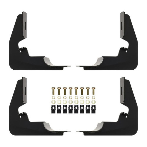 Westin 2014-2018 Chevy Silverado 1500 Reg Cab Premier Oval Nerf Step Bar Mount Kit - Black