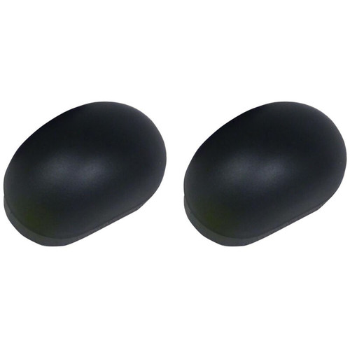 Westin Platinum 4 Oval 4 in Tube Step End Cap Kit - Black