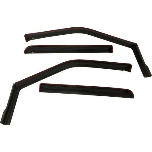 Westin 2015-2018 Ford F-150 SuperCrew In-Channel Wind Deflector 4pc - Smoke
