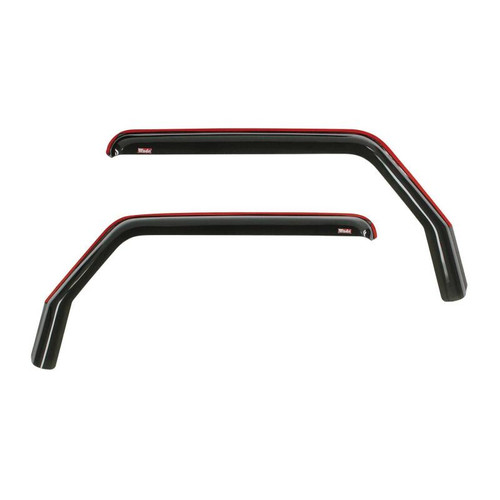 Westin 2018-2019 Jeep Wrangler JL In-Channel Wind Deflector 2pc - Smoke