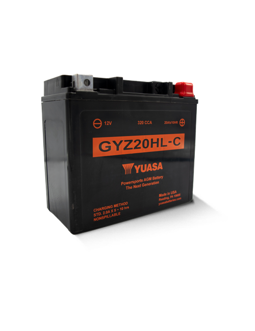 Yuasa GYZ20HL-C High Performance Maintenance Free AGM 12-Volt Battery