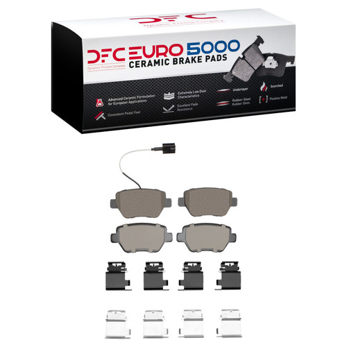 DFC 14-16 Maserati Ghibli Rear Euro 5000 Ceramic Brake Pads and Hardware Kit