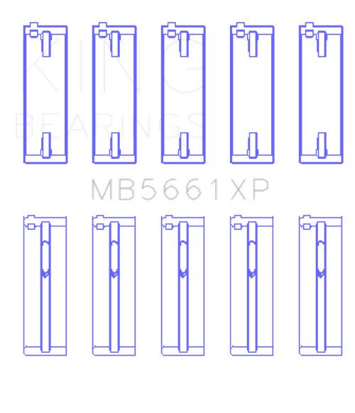 King Audi/Volkswagen ADZ/AWT/APK/BHP/BPY/AKS 1.6/1.8/2.0L Crankshaft Main Bearing Set