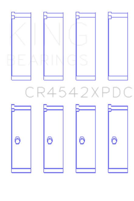 King Engine Bearings Honda K-Series pMaxKote Performance Rod Bearing Set - Size STD
