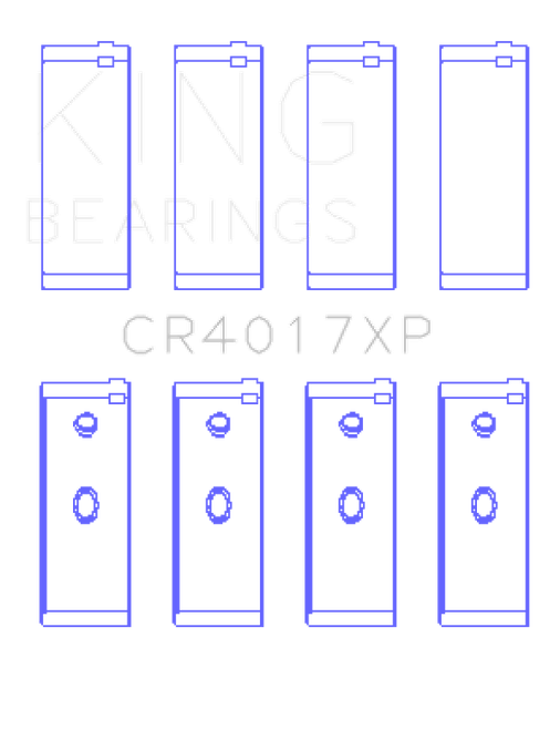 King Engine Bearings Opel 1.6L/1.8L/2.0L/2.4L (Size .026) Connecting Rod Bearings (Set of 4)