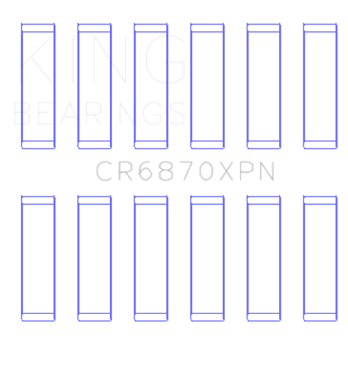 King Engine Bearings 09-15 Nissan GT-R VR38DETT (Size STD) Performance Rod Bearing Set
