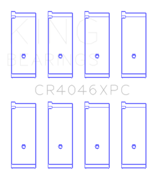 King Honda B20B4/B20Z2/D16 Series/ZC 16V pMaxKote Performance Rod Bearing Set - Size STD