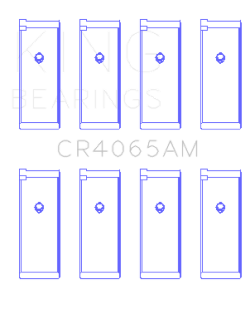 King 91-04 Nissan 146CI/2.4L KA24DE L4 / 89-97 146CI/2.4L KA24E L4  (Size +1.00) Rod Bearing Set