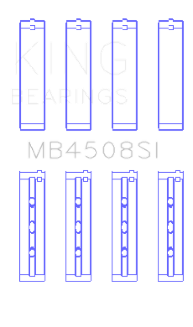 King Engine Bearings Acura J30A/J32A/J35A/J35Z (Size +.025) Performance Main Bearing Set