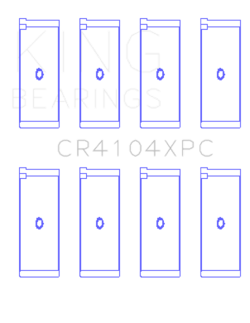 King Engine Bearings Audi/VW 83-03 1.6L/1.8L/2.0L Performance Coated Rod Bearing Set