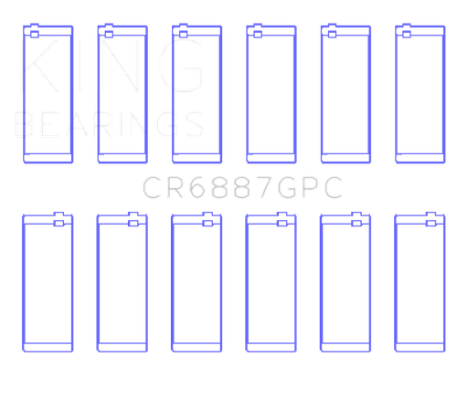 King Engine Bearings Toyota Supra B58 (Size 0.25) Connecting Rod Bearing Set