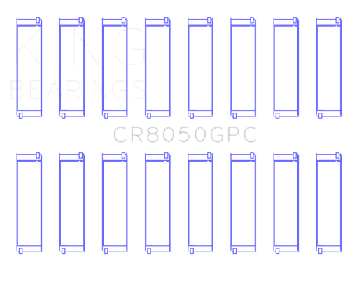 King Engine Bearings BMW S63N/ N63/ S63/ N63N (Size 0.26) Connecting Rod Bearing Set
